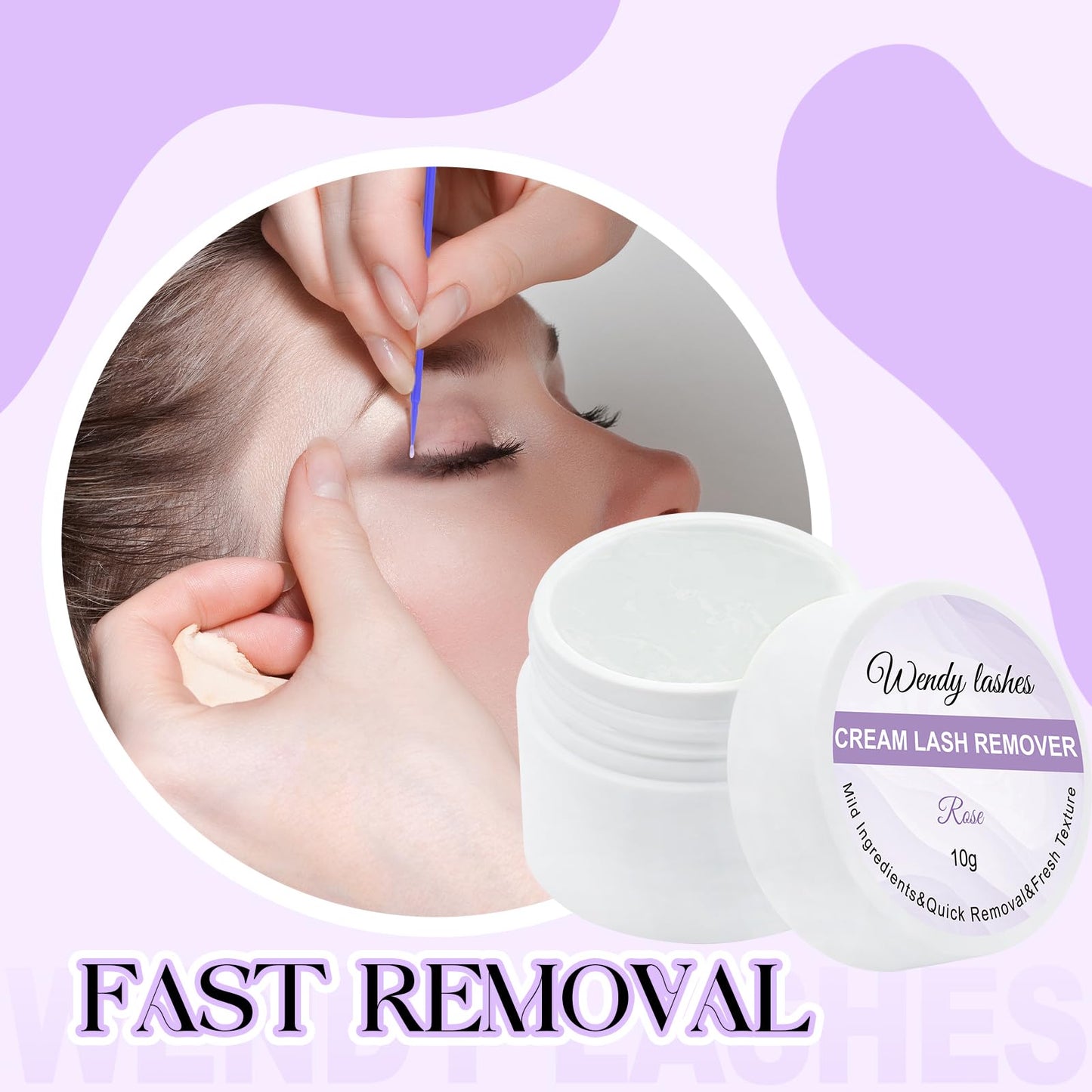 Professional lash tech supplies Wendy Lashes cream remover