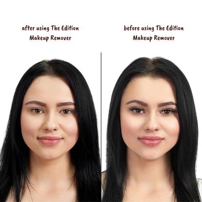 The Edition Coconut Cleansing Balm texture showing melting oil consistency