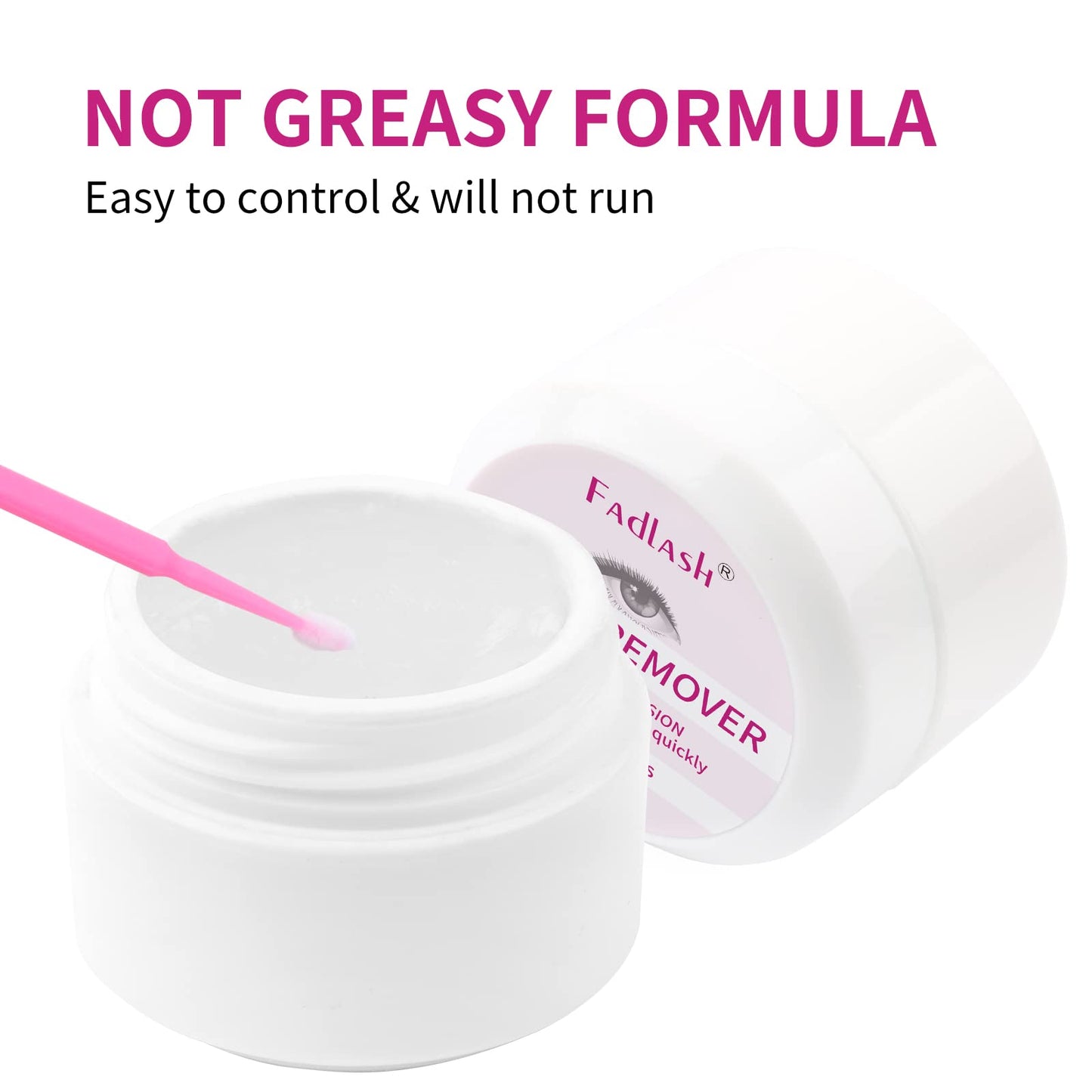 Fadlash extension remover cream texture demonstration
