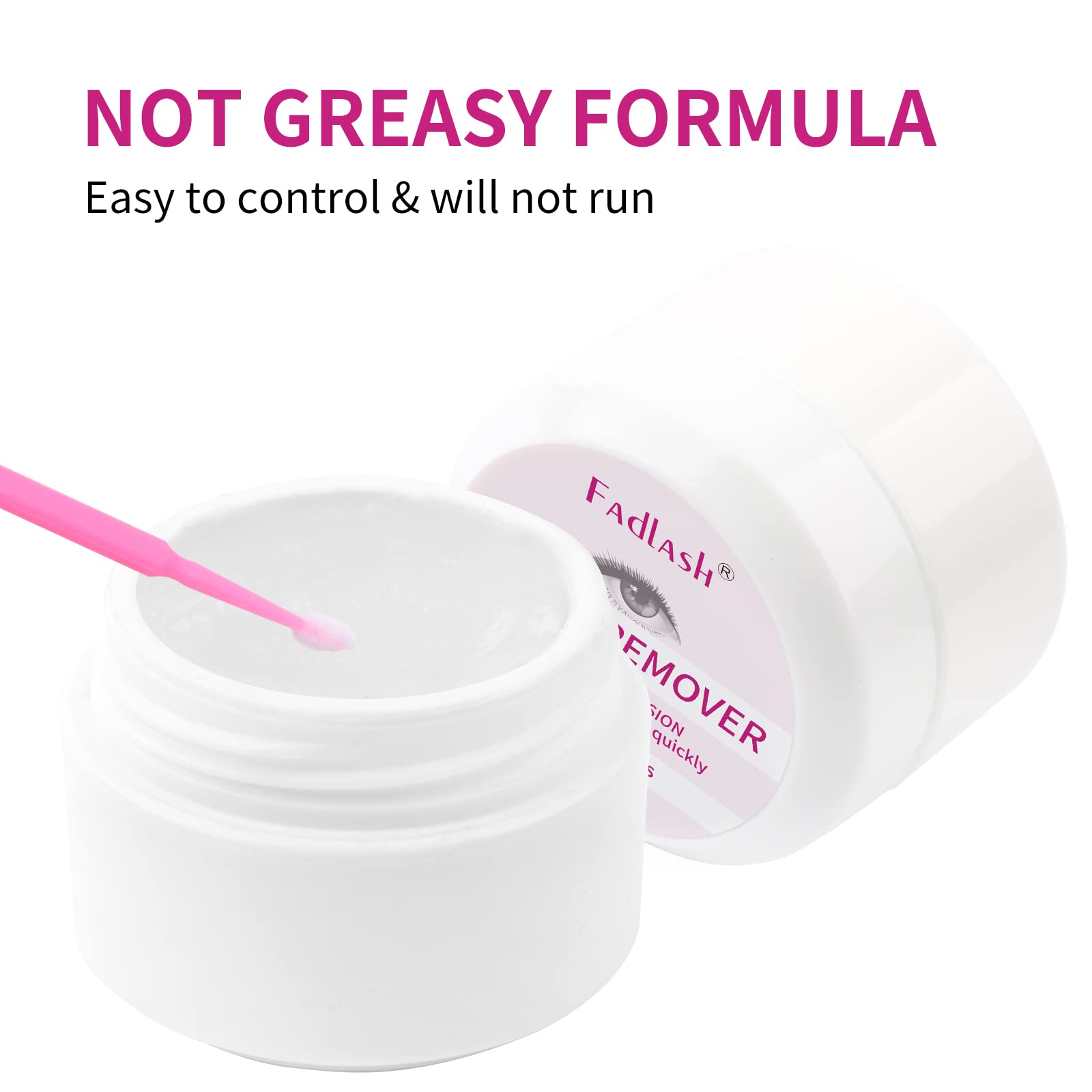 Fadlash extension remover cream texture demonstration