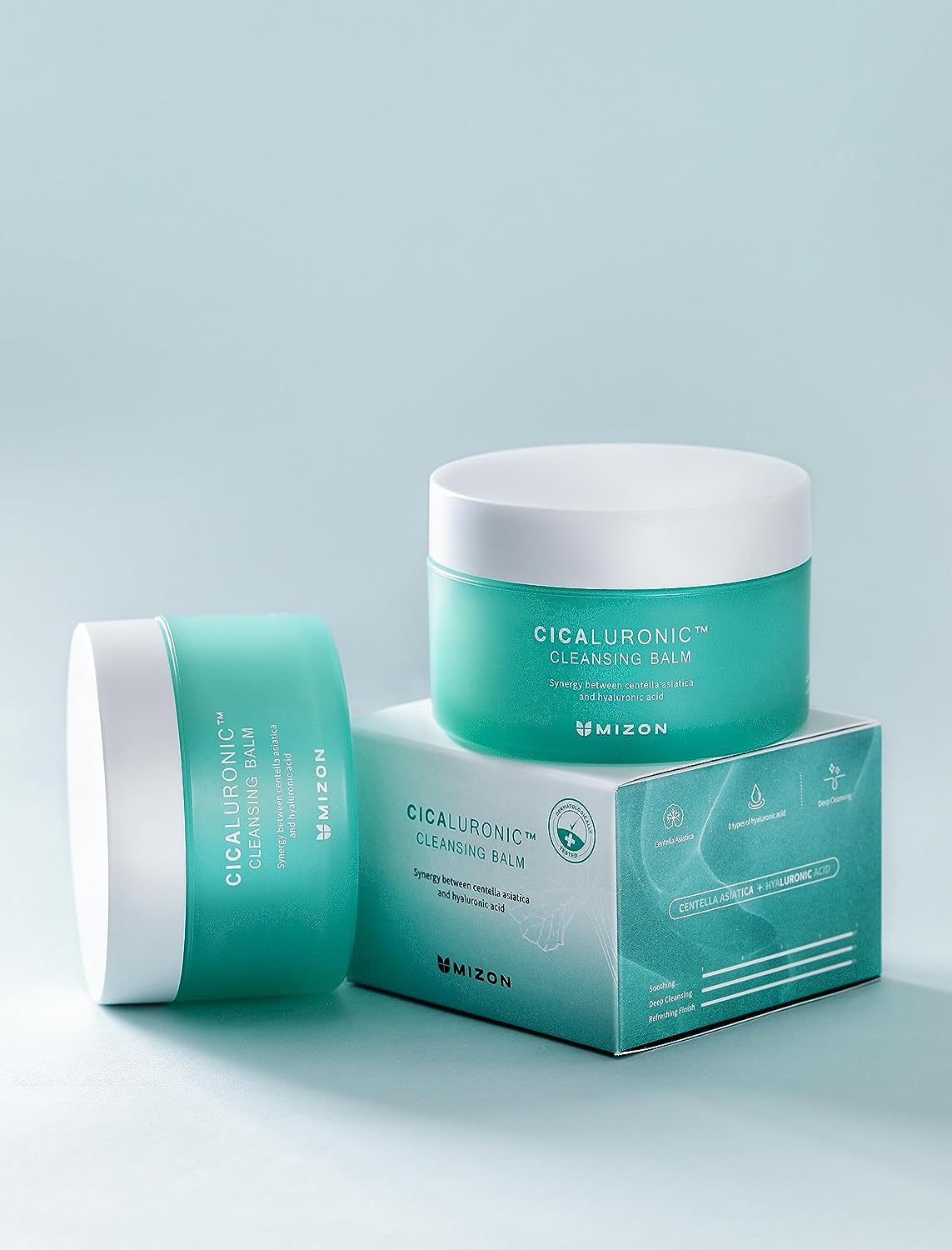 Back view of Mizon Cicaluronic Cleansing Balm product label