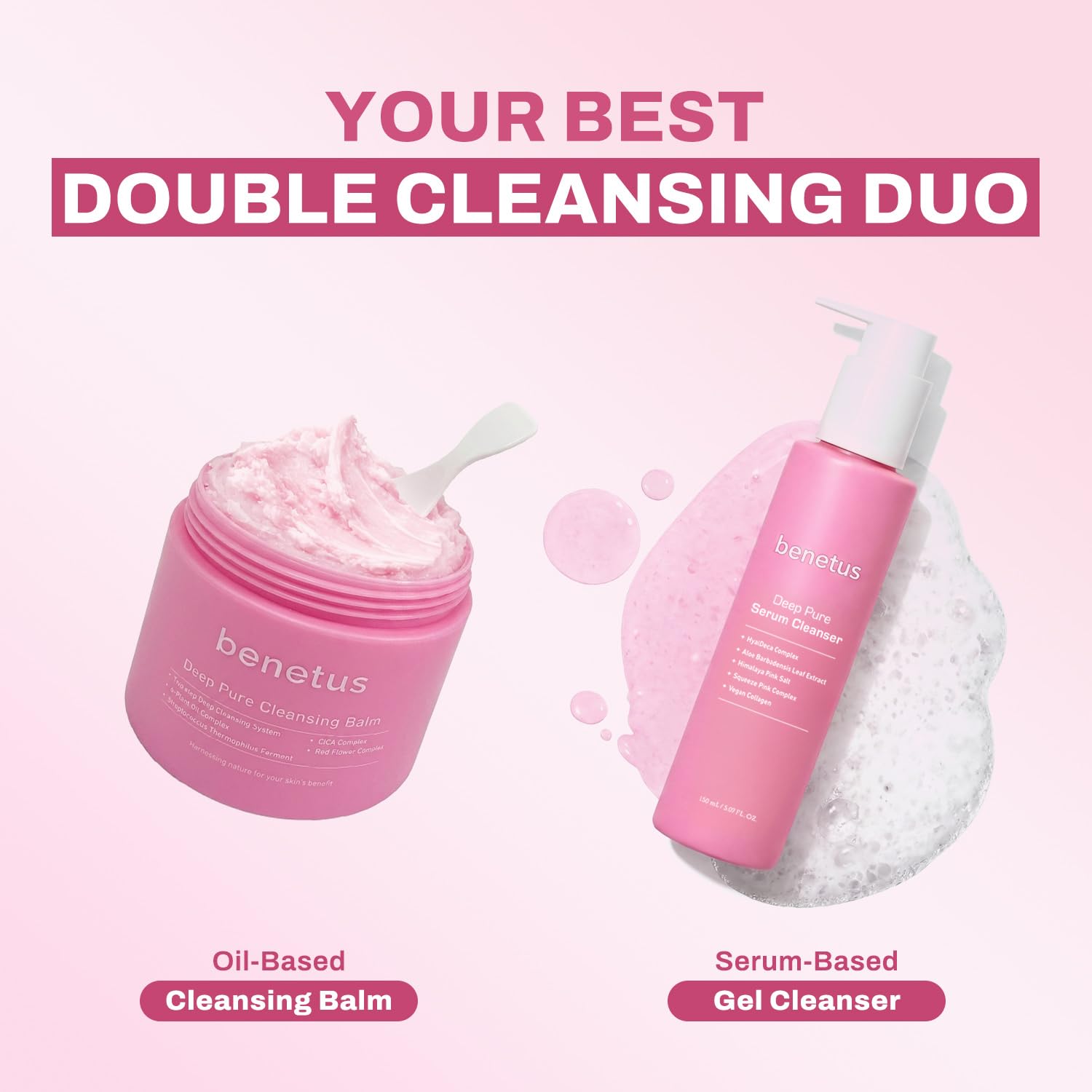 Skincare enthusiast applying Benetus Deep Pure Cleansing Balm