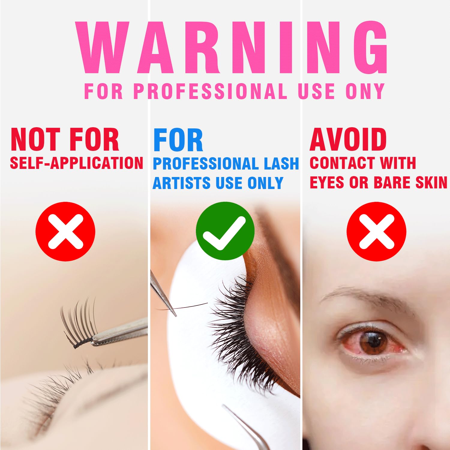 Professional lash extension remover cream packaging