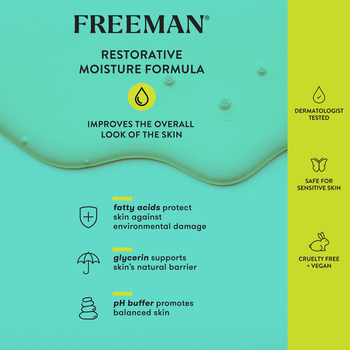 Freeman Cleansing Balm product texture transforming into a silky oil