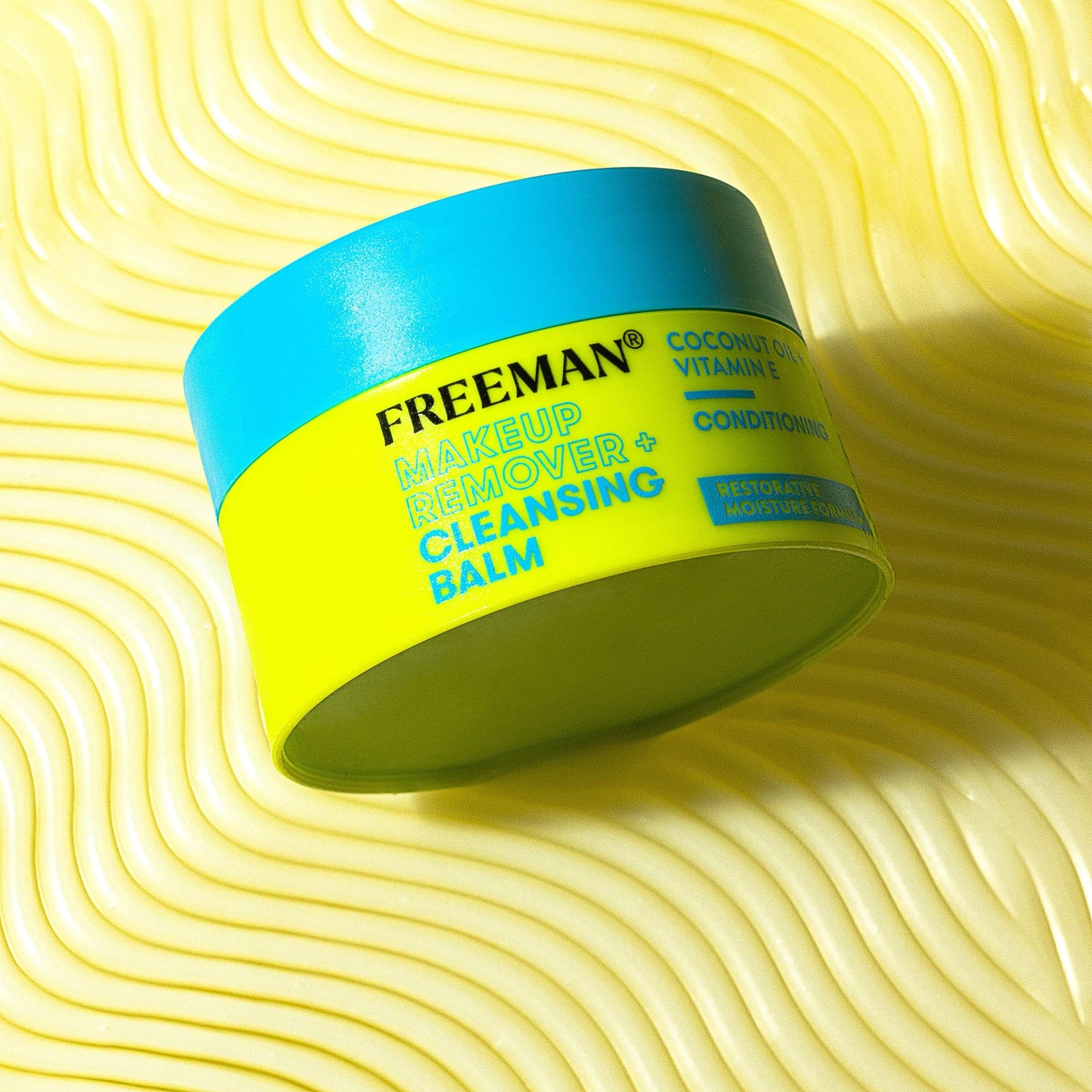 Premium USA imported Freeman double cleansing balm jar open showing smooth cream texture