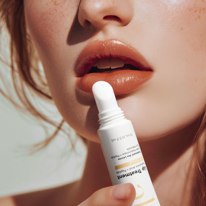 Side profile of They Call Her Alfie peptide lip treatment 15ml tube