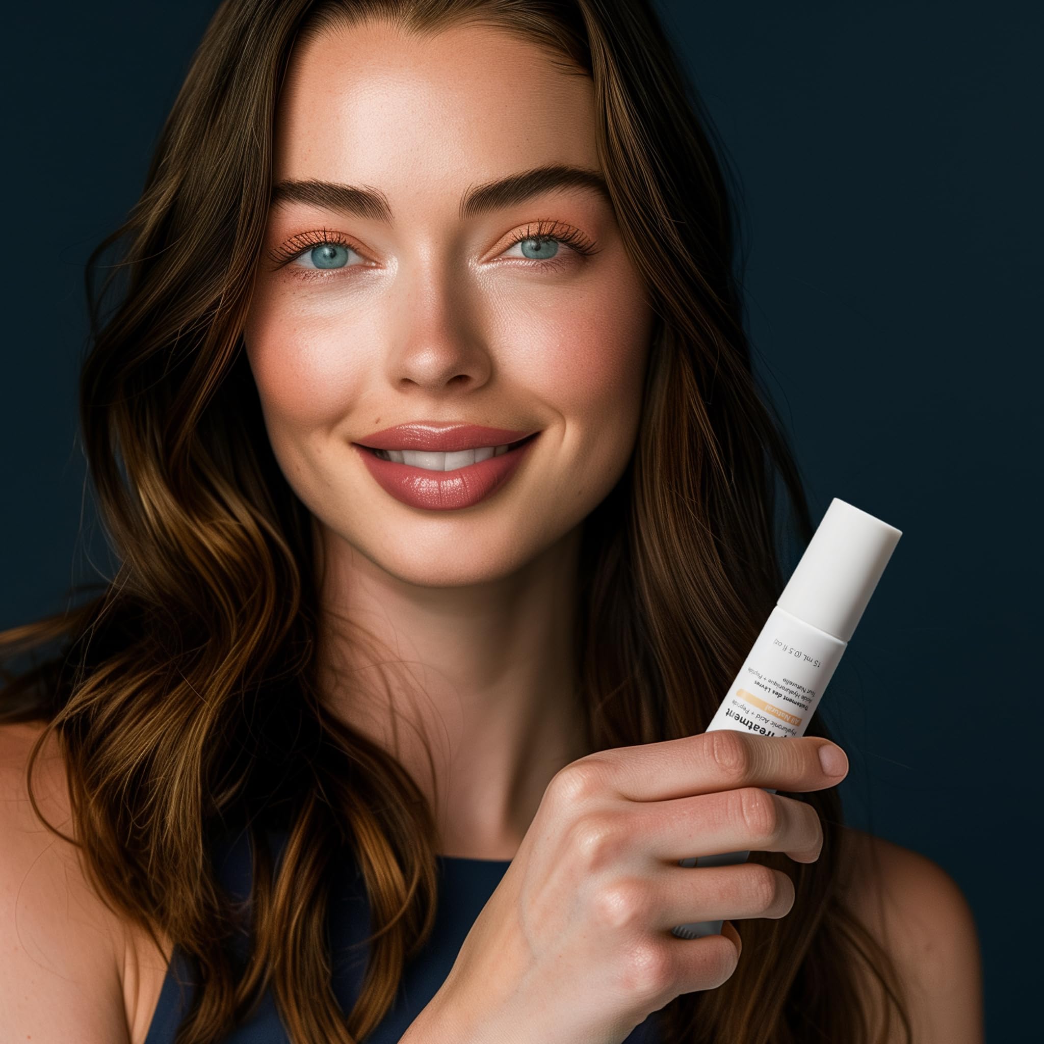 They Call Her Alfie lip booster texture swatch on skin