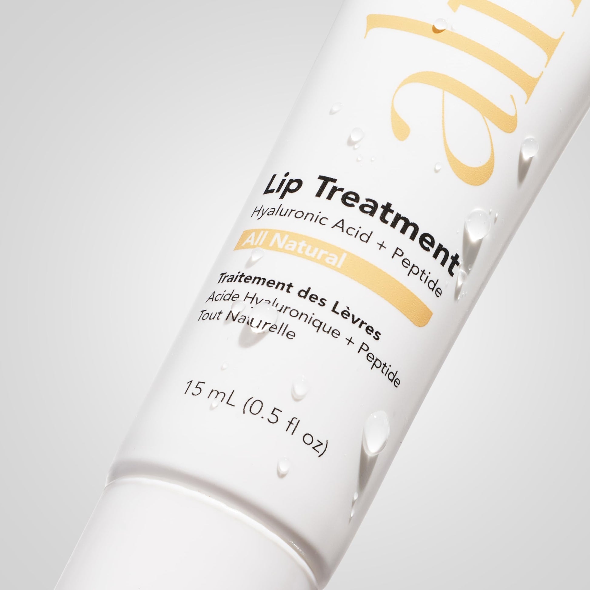 Detailed view of They Call Her Alfie lip treatment label