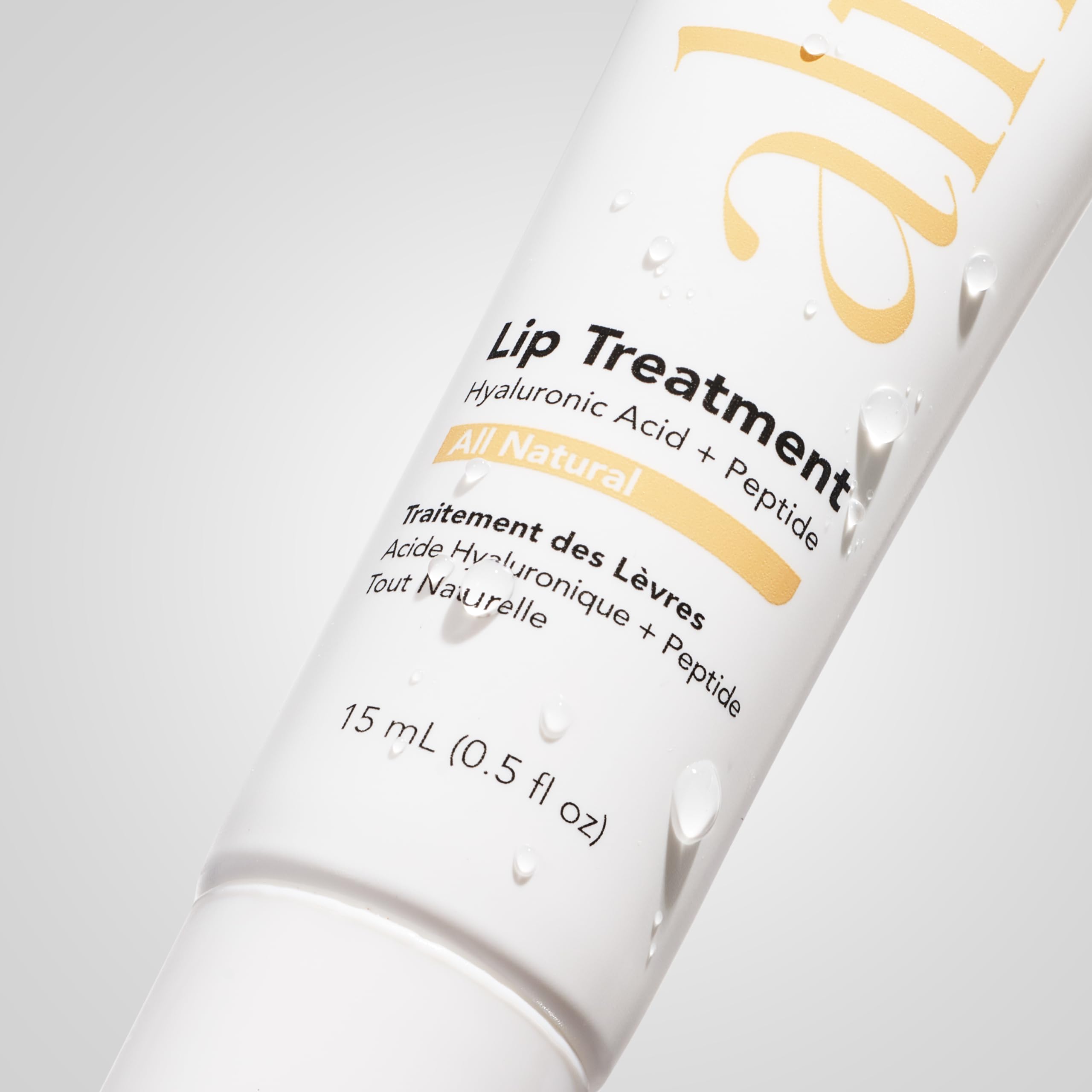 Detailed view of They Call Her Alfie lip treatment label