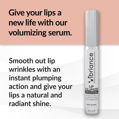 Vibriance Lip Volumizer serum applicator showing texture