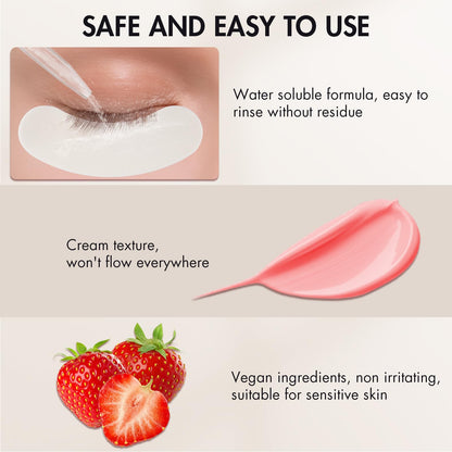 Close up of Embagol 10g lash adhesive dissolver cream texture