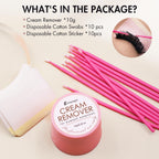 Embagol lash extension removal kit accessories including eye pad stickers