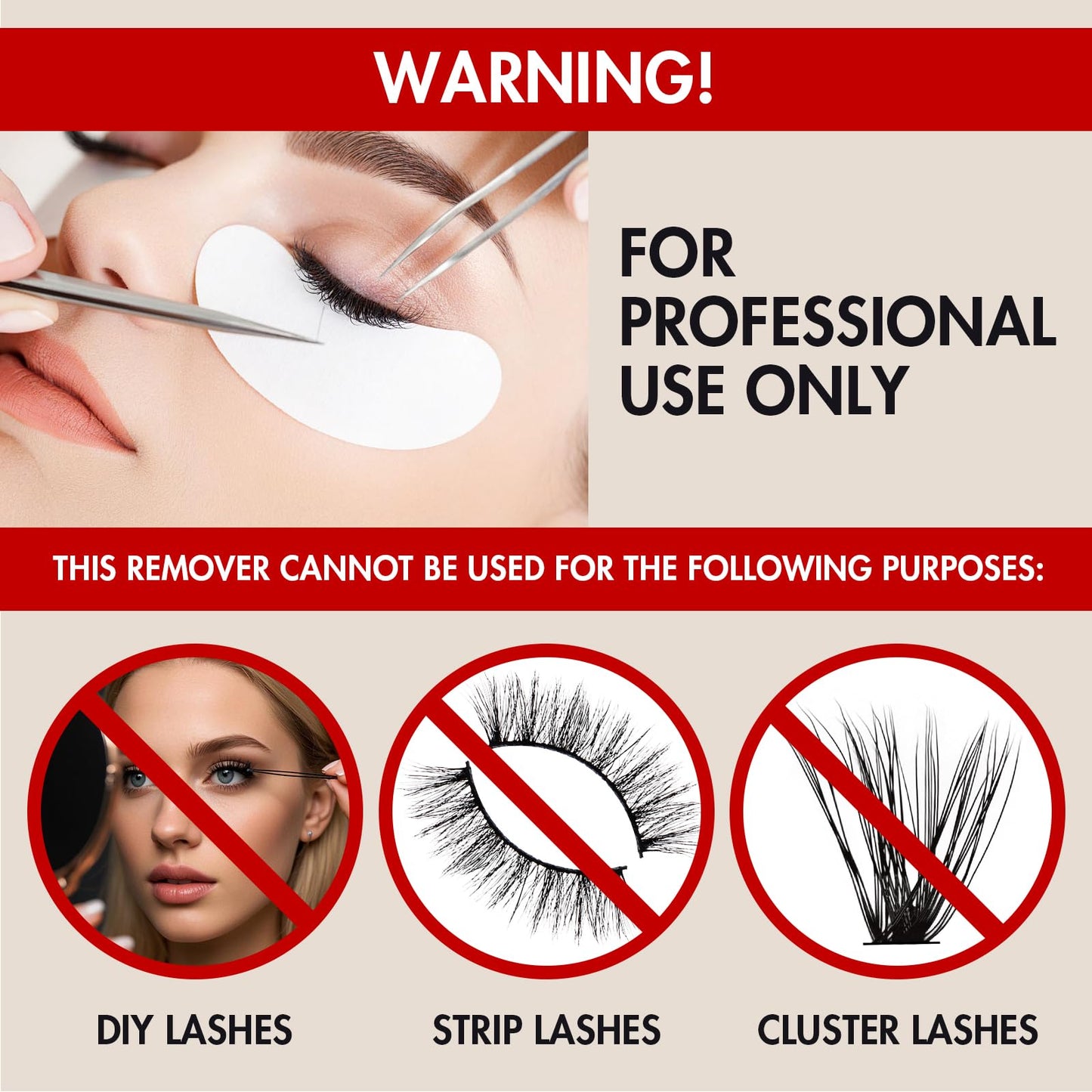 Authentic USA imported Embagol lash remover cream set