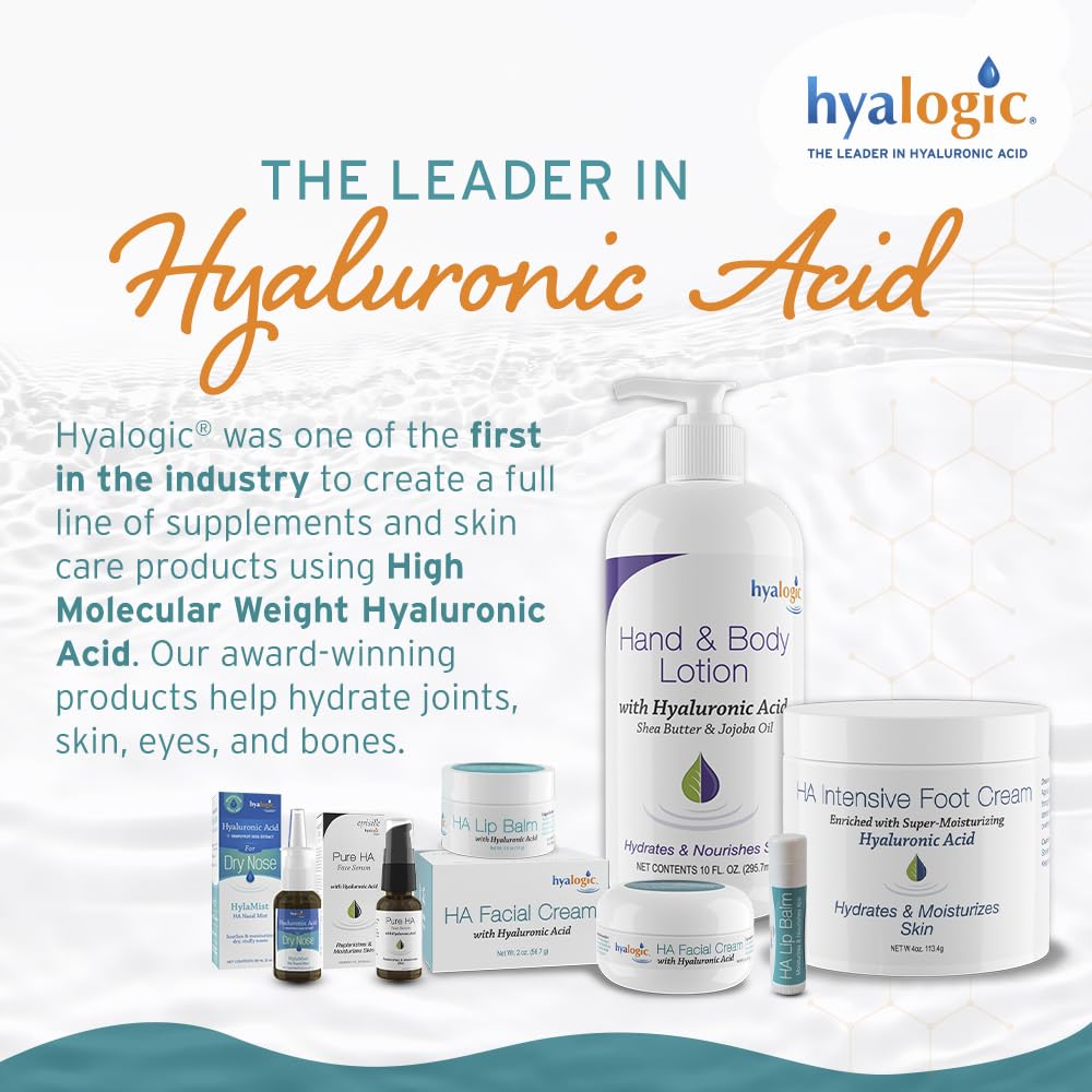 Hyalogic HA Lip Balm branding and product information