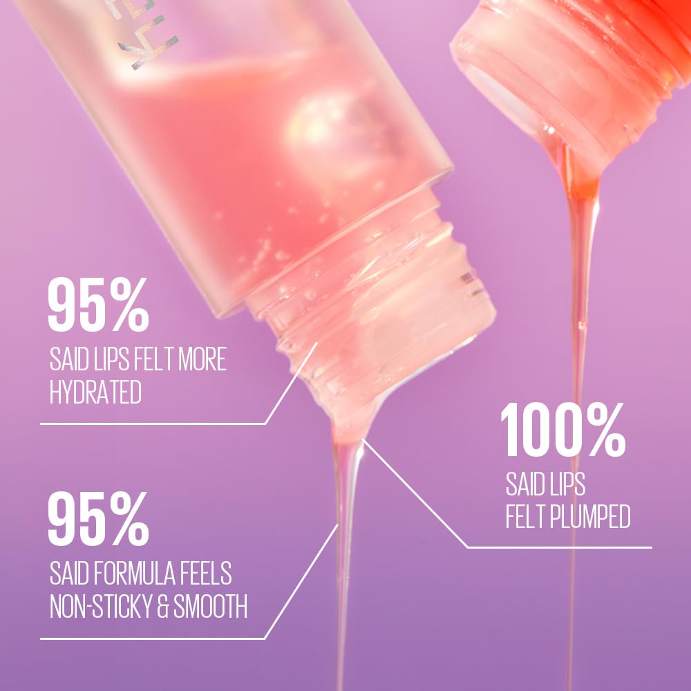 Kaja Juicy Glass Lip Oil swatch on skin