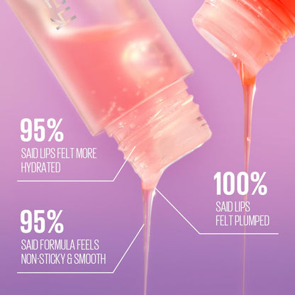 Kaja Juicy Glass Lip Oil swatch on skin