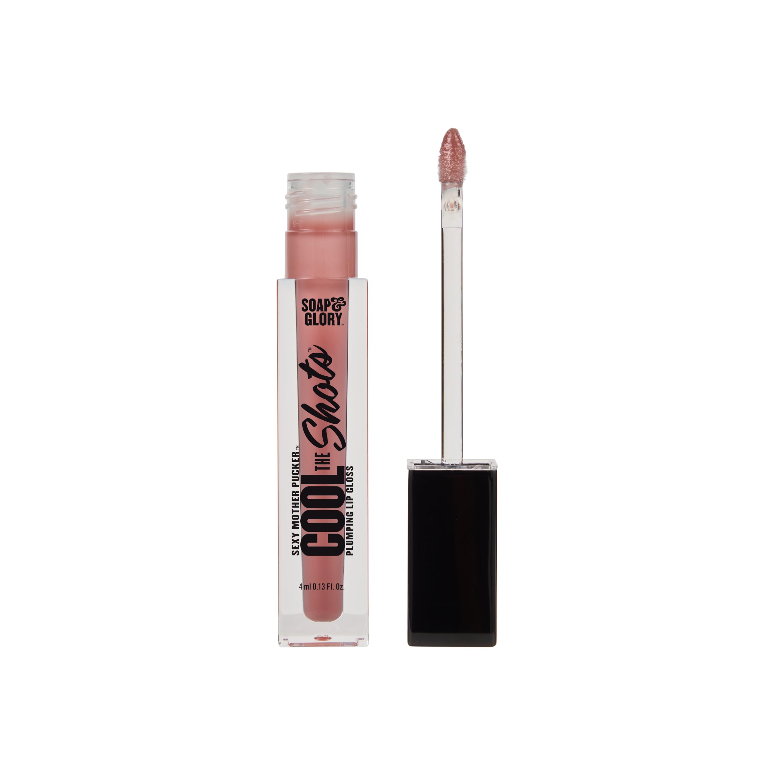 Soap And Glory plumping lip gloss packaging details
