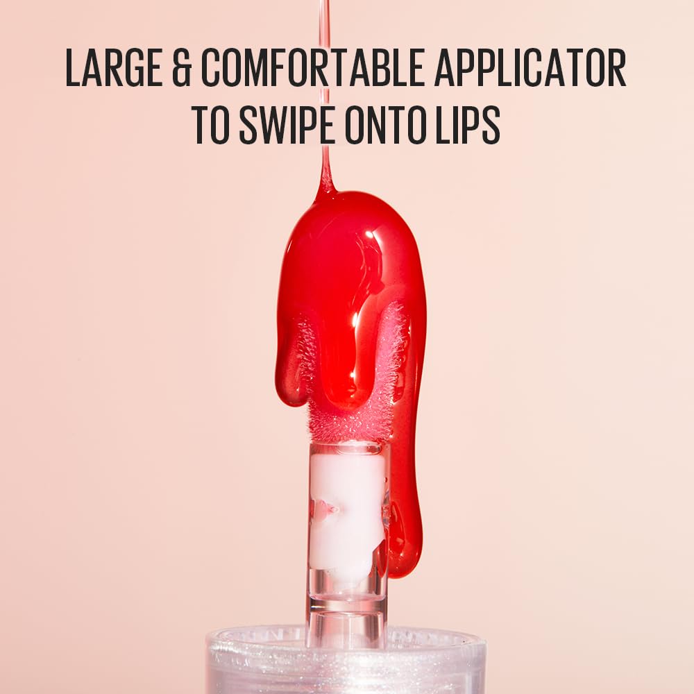 Kaja Lip Plumping Juicy Glass Oil texture closeup