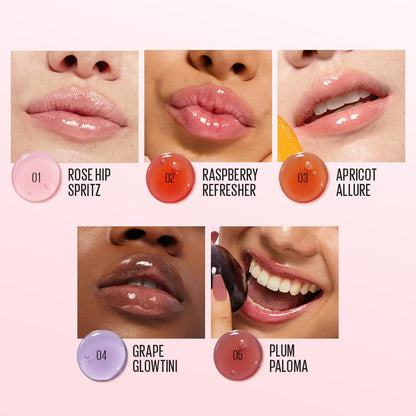 Kaja Lip Oil 07 Fig Smoothie lifestyle product shot