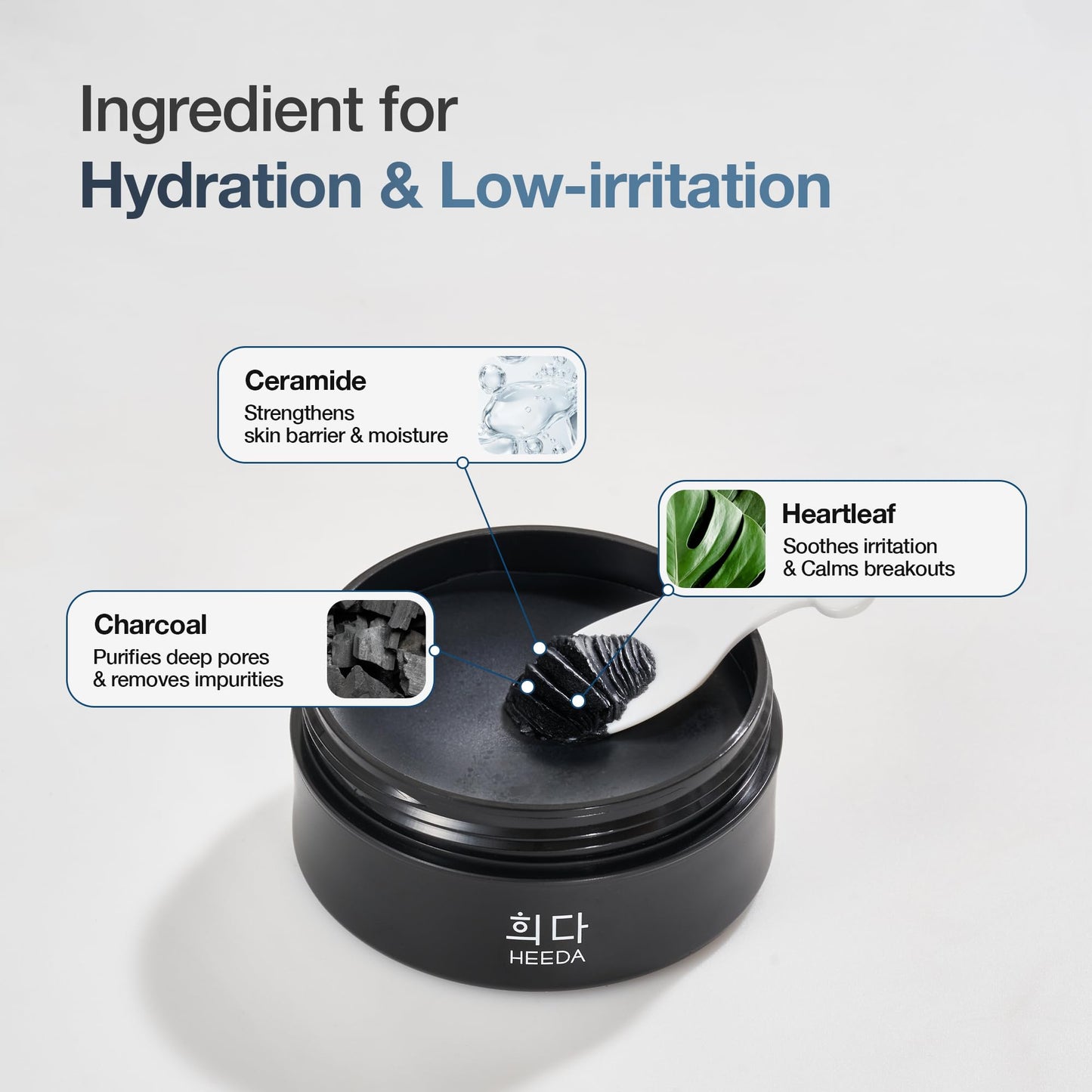 Clean radiant skin after using Heeda cleansing balm