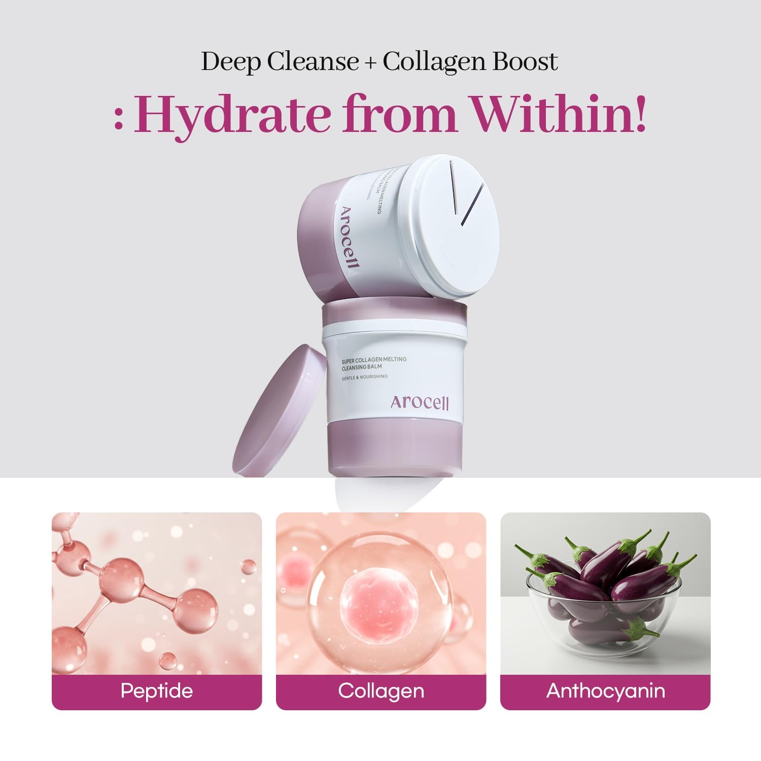 Arocell Super Collagen Melting Cleansing Balm for pore care