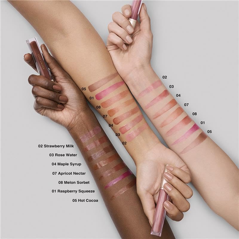 Estée Lauder Glossy Pout Lip Oil sheer tint swatch