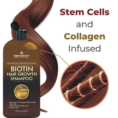 First Botany premium anti hair thinning shampoo with dihydrotestosterone blockers for scalp care