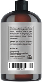 First Botany cosmeceuticals anti hair loss shampoo cap and pump dispenser orientation