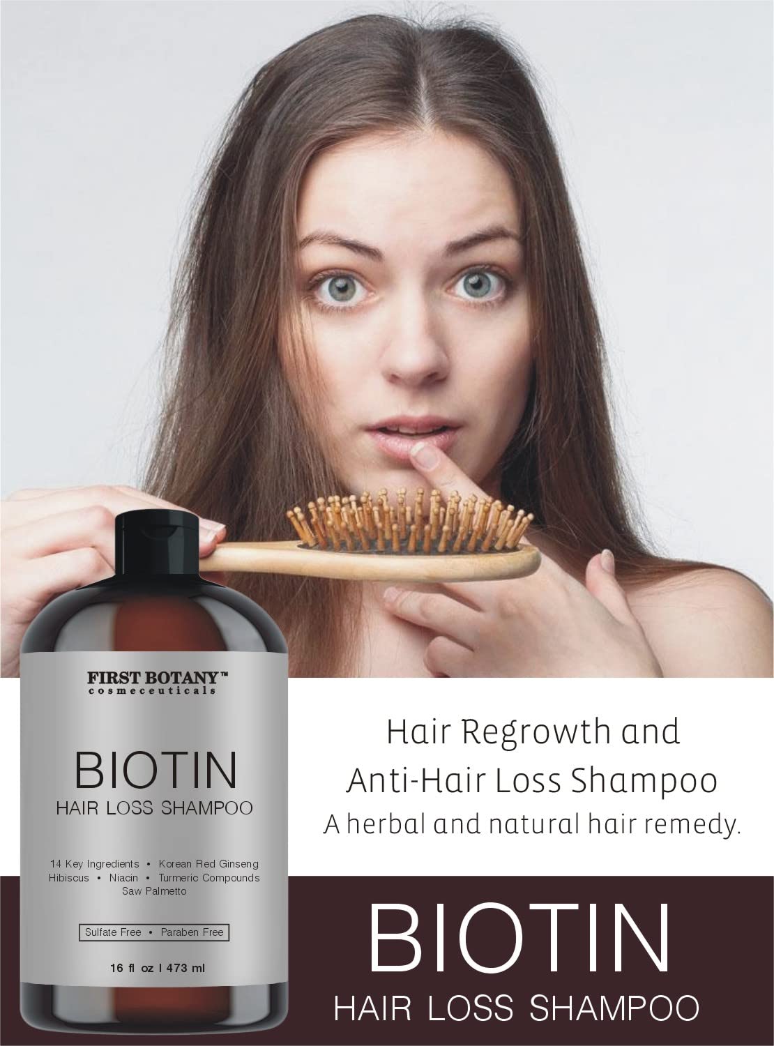First Botany sixteen fluid ounce shampoo bottle displayed against a clean background