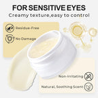 Salon grade eyelash extension cream remover container angle shot