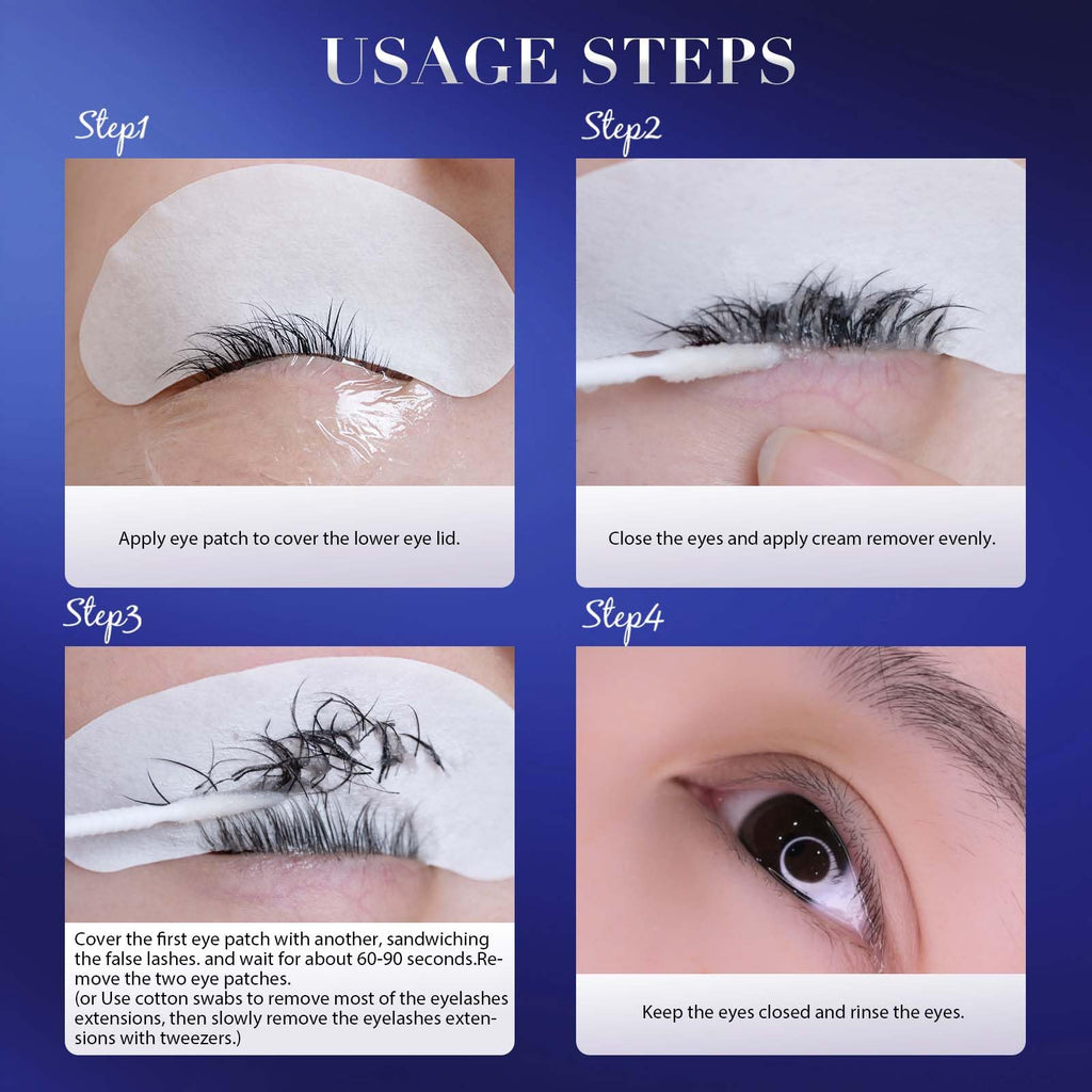 Authentic USA sourced eyelash extension remover jar lifestyle arrangement