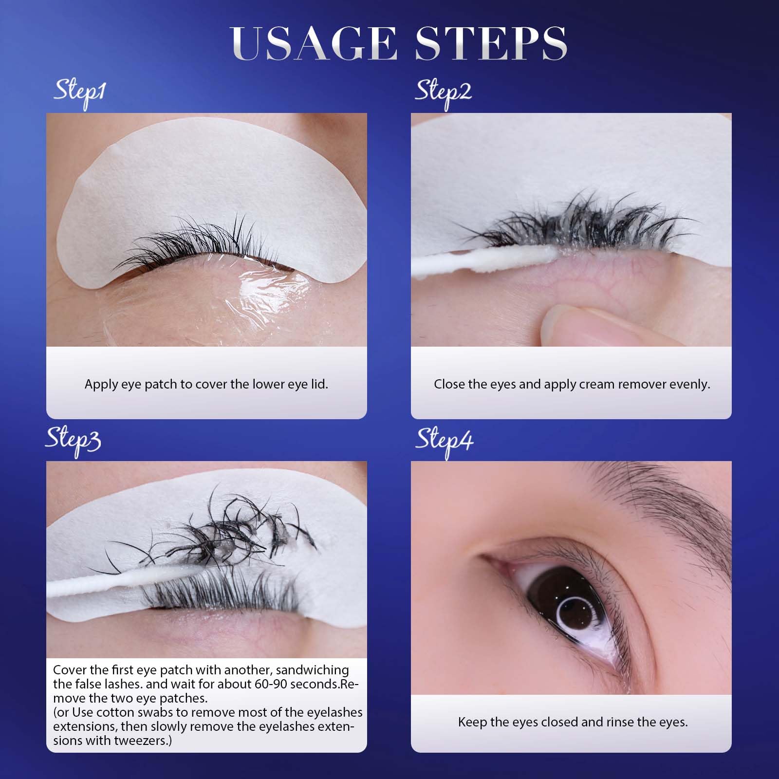 Safe eyelash extension glue dissolver jar packaging