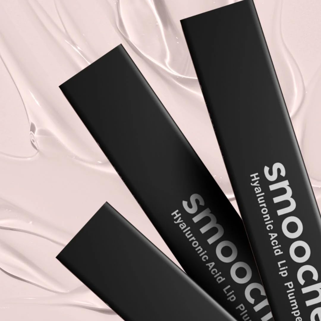 Close up of Smooche lip plumper bottle and cap