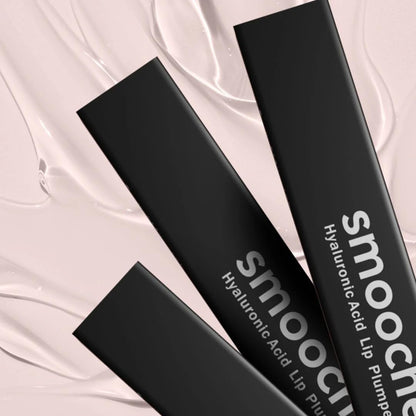 Close up of Smooche lip plumper bottle and cap