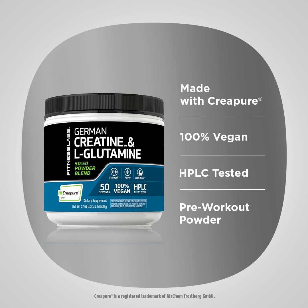 Fitness Labs German Creatine nutritional information label