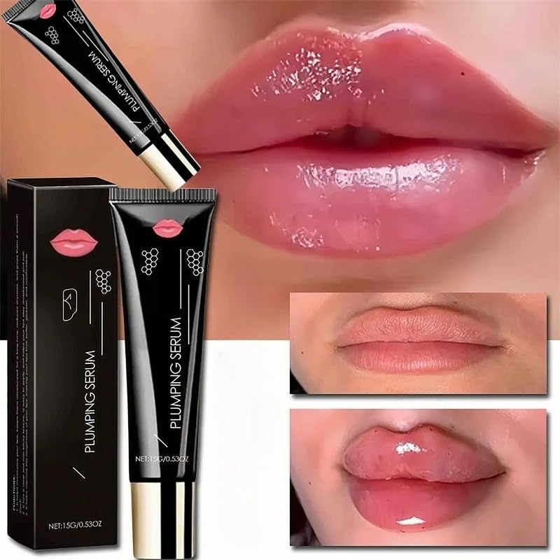 Generisch hydrating lip booster serum application