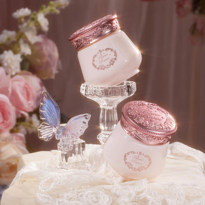 Flower Knows Midsummer Fairytales cleansing balm jar displayed on a vanity