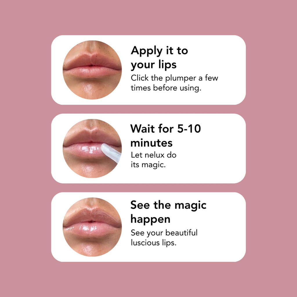 Nelux hydrating lip gloss open container