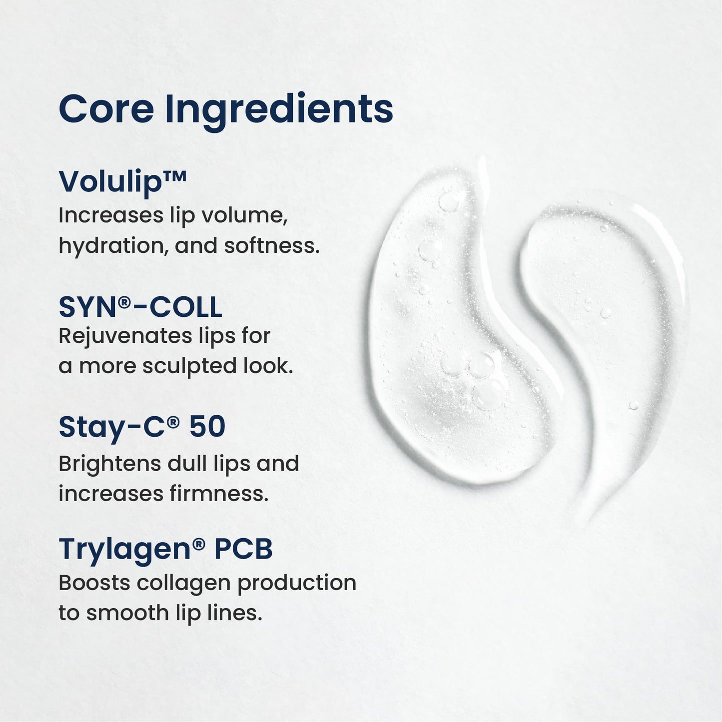 Agelyss vegan lip volumizer serum application close up