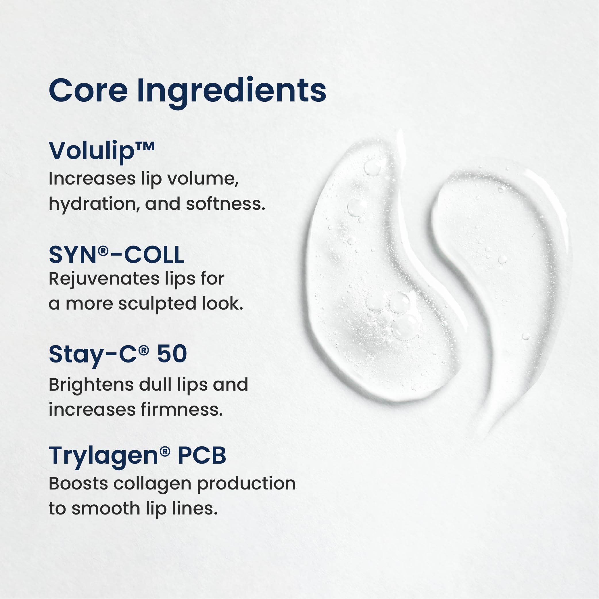 Agelyss vegan lip volumizer serum application close up