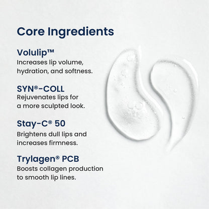 Agelyss vegan lip volumizer serum application close up