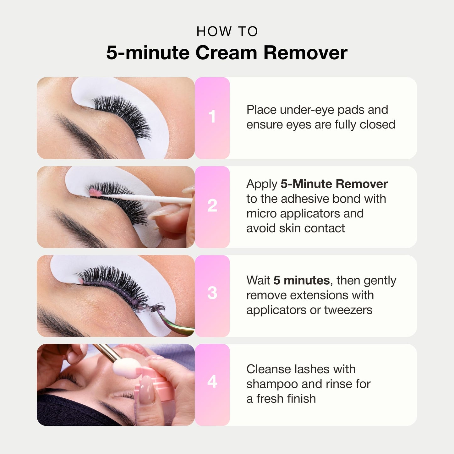 Curacoro sensitive skin eyelash extension remover