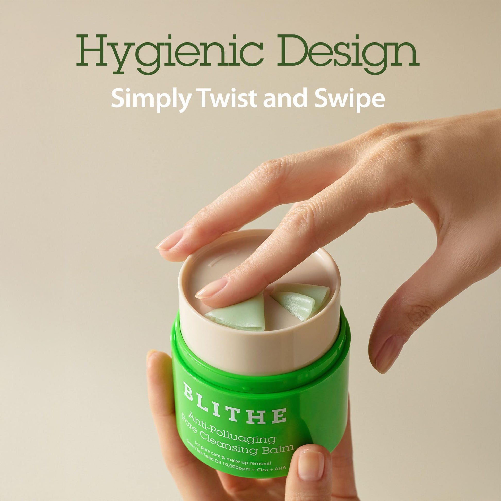 Texture shot of Blithe oil-to-milk makeup remover balm