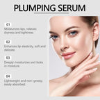 Swatch demonstration showing the glossy finish of the lip serum