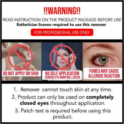 Detailed view of Lyon Lash Pro cream remover container