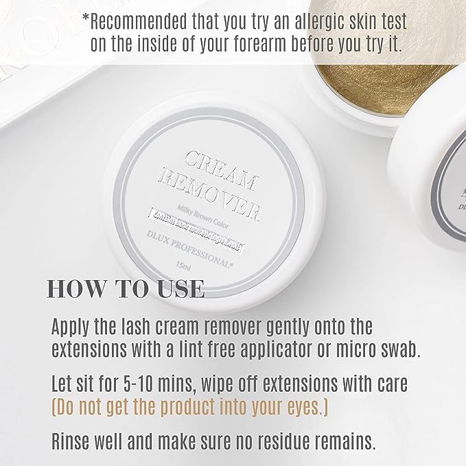 Close up of Dlux Professional cream glue remover texture