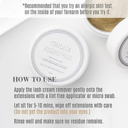 Close up of Dlux Professional cream glue remover texture