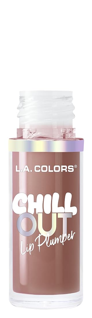 Texture swatch of L.A. Colors Chill Out Lip Plumper in Cocoa Chill