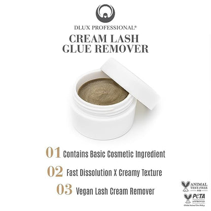 Professional eyelash extension adhesive remover cream packaging