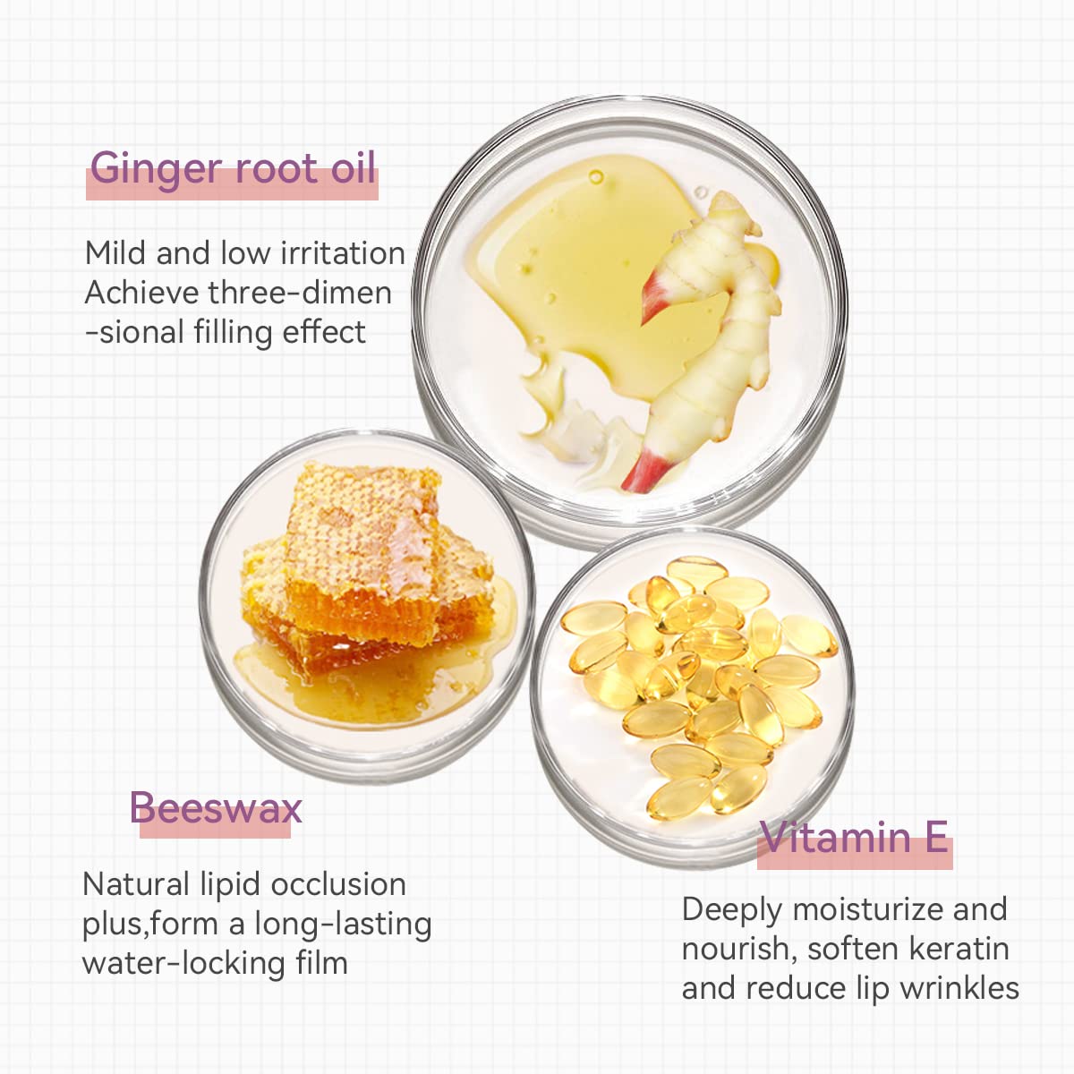 Close up of Derol lip plumper balm texture